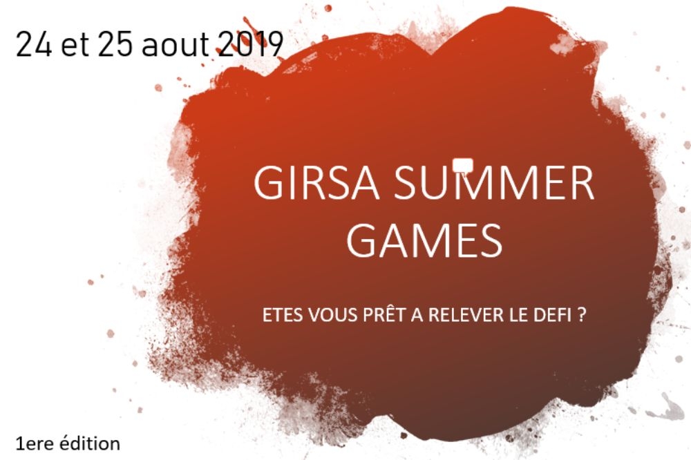 GIRSA SUMMER GAMES ANNULE !!!!